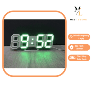 Đồng hồ LED Treo Tường 3D, Đồng Hồ Led Để Bàn Cao Cấp